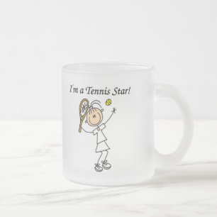 Girl Tennis Star T-shirts en cadeautjes Matglas Koffiemok