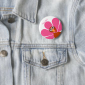 Girl Thanksgiving Gender Reveal Ronde Button 5,7 Cm (In situ)