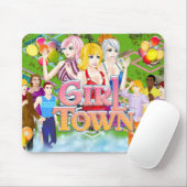 Girl Town Mousepad Muismat (Met muis)