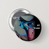 'Girl Trouble'-Button Ronde Button 5,7 Cm (Voorkant /achterkant)