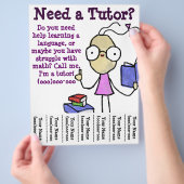 Girl Tutor Flyer (Hand)