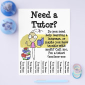 Girl Tutor Flyer (Enkel)