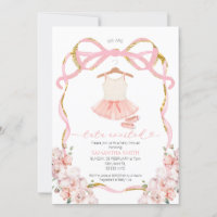 Girl Tutu Uitnodiging voor Baby shower