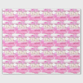 Girl Twins Baby shower Gift Wrapping paper Cadeaupapier (Vlak)