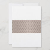 Girl Twins Damask Baptism Invitation Kaart (Achterkant)