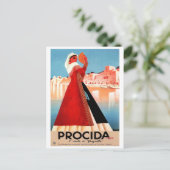 Girl uit Procida, Napels, Italië Briefkaart (Staand voorkant)