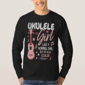 Girl Ukulele Player I Women Ukulele I Daughter Uku T-shirt (Voorkant)