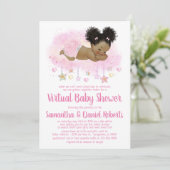 Girl Virtual Drive beroemd gemaakt door Baby showe Kaart (Staand voorkant)