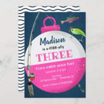 Girl Vist uitnodiging om de geboorte van O-FISH-al