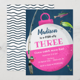 Girl Vist uitnodiging om de geboorte van O-FISH-al