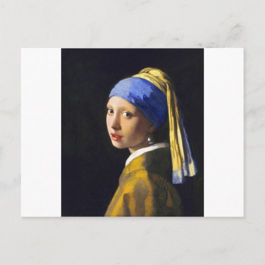 Girl w Pearl Earring ~ Vermeer Briefkaart (Voorkant)