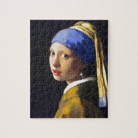 Girl w Pearl Earring ~ Vermeer Legpuzzel (Verticaal)
