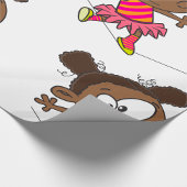 Girl Walking A Tightrope Cadeaupapier