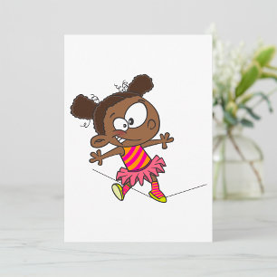 Girl Walking A Tightrope Kaart