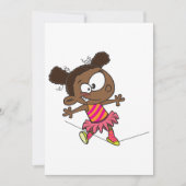 Girl Walking A Tightrope Kaart (Voorkant)