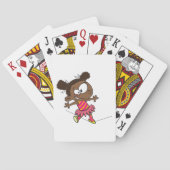 Girl Walking A Tightrope Pokerkaarten (Achterkant)