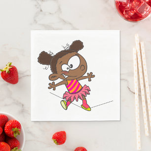 Girl Walking A Tightrope Servet