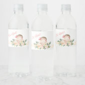 Girl Water Labels Baby shower met Cute Newborn Waterfles Etiket (Flessen)