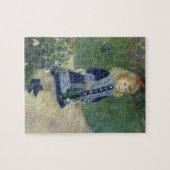 Girl Watering kan de impressionist schilderen Legpuzzel (Horizontaal)