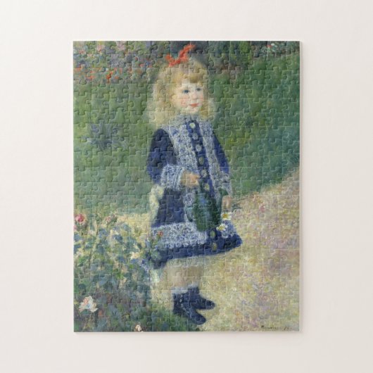 Girl Watering kan de impressionist schilderen Legpuzzel (Verticaal)