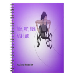 Girl Wheelstoel Athlete Note book Notitieboek