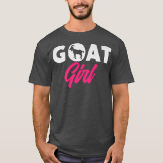 Girl Who Loves Goats Goat Joke Farmer Breeding  T-shirt