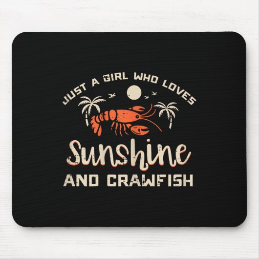 Girl Who Loves Sunshine Crawfish Crayfish Girls Ki Muismat (Voorkant)