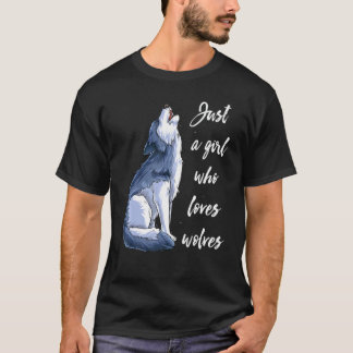 Girl Who Loves Wolves 10 T-shirt