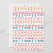 Girl Wild One Tribal Birthday Boho Kaart (Achterkant)