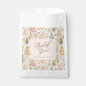 Girl Winter Wonderland Baby shower Bedankzakje (Voorkant)