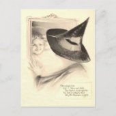 Girl Witch Mirror Briefkaart (Voorkant)