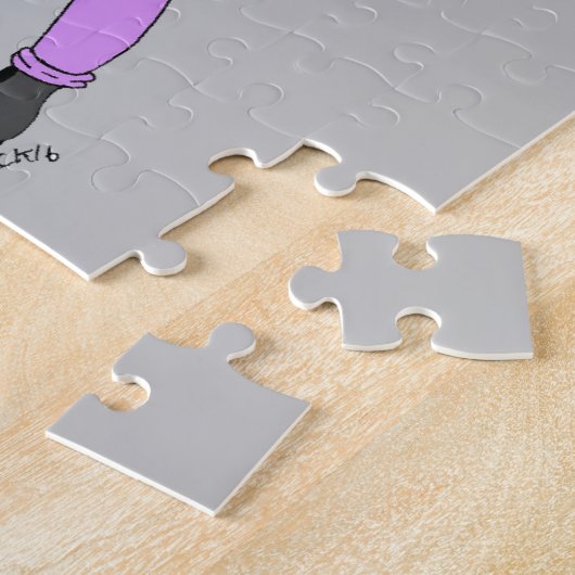 girl with a bunny tail legpuzzel (Zijkant)