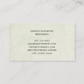 Girl with A Frog Doll Cute Whimsical Visitekaartje (Achterkant)