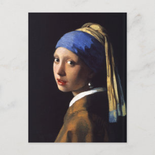 Girl with a pearl earring. By Johannes Vermeer Briefkaart