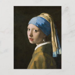 Girl with a Pearl Earring by Johannes Vermeer Feestdagenkaart