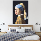 Girl with a Pearl Earring Canvas Afdruk (Insitu (Slaapkamer))