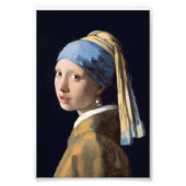 Girl with a Pearl Earring Foto Afdruk (Voorkant)