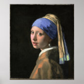 Girl with a Pearl Earring K.  Orooj Profoundism Poster (Voorkant)