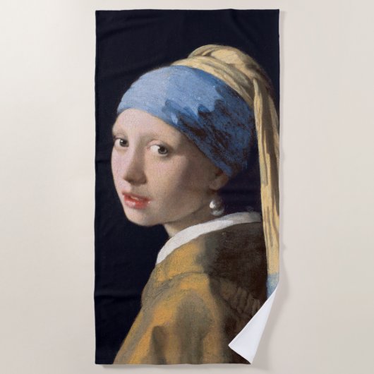 Girl with a Pearl Earring Strandlaken (Voorkant)