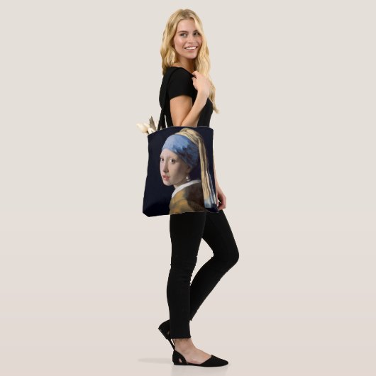 Girl with a Pearl Earring Tote Bag (Op model)