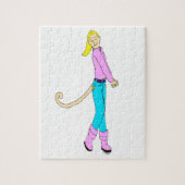 girl with a tail legpuzzel (Verticaal)