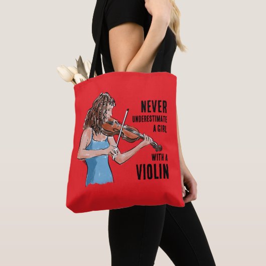 Girl With A Violin Tote Bag (Dichtbij)