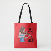 Girl With A Violin Tote Tote Bag (Voorkant)