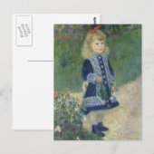 Girl with a Watering Can Renoir Briefkaart (Voorkant / Achterkant)