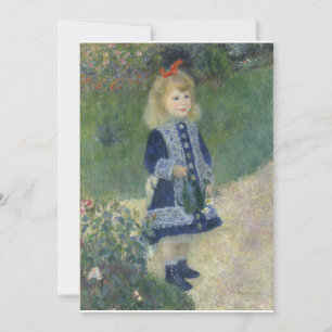 Girl with a Watering Can Renoir Kaart