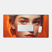 Girl with blue eyes bureaumat (Keyboard & Muis)