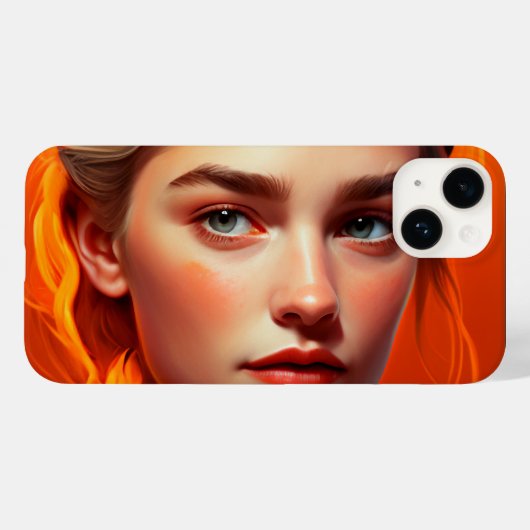 Girl with blue eyes Case-Mate iPhone case (Achterkant (horizontaal))