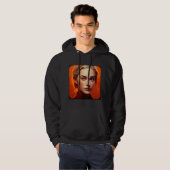 Girl with blue eyes hoodie (Voorkant volledig)