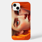 Girl with blue eyes iPhone hoesje (Achterkant)