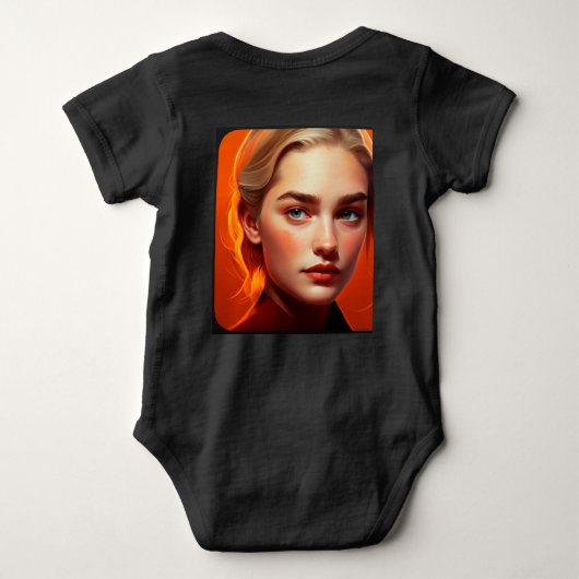 Girl with blue eyes romper (Achterkant)